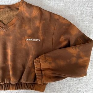 Alphalete Brown Tie-Dye Sweatshirt